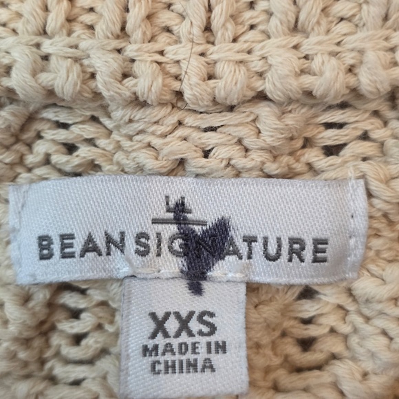 LL Bean Women's Signature Cotton Fisherman Tunic Sweater - XXS - Picture 6 of 8